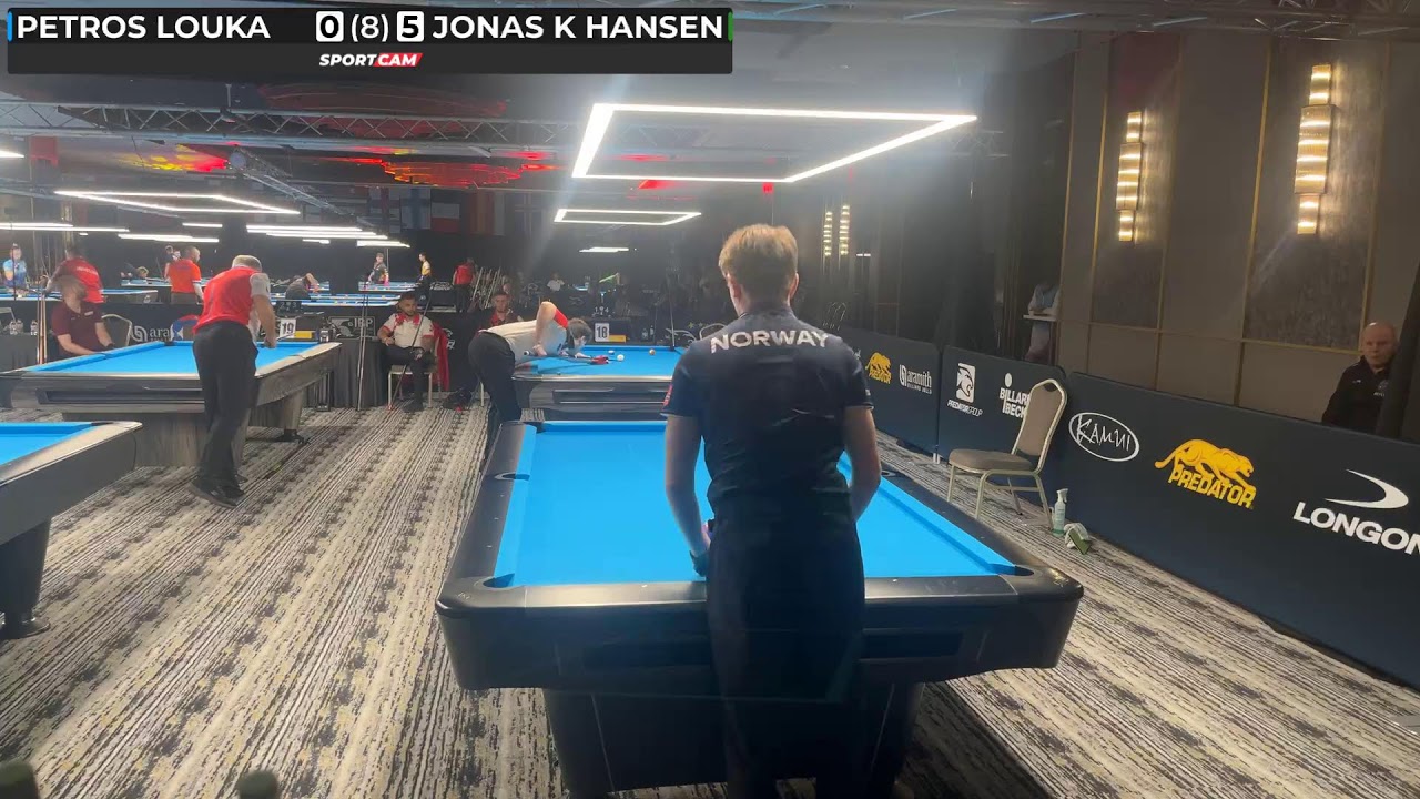 EC 10 ball LQ - Petros Louka vs Jonas Kvalsund Hansen