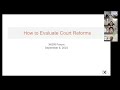 Approach to evaluate court reforms