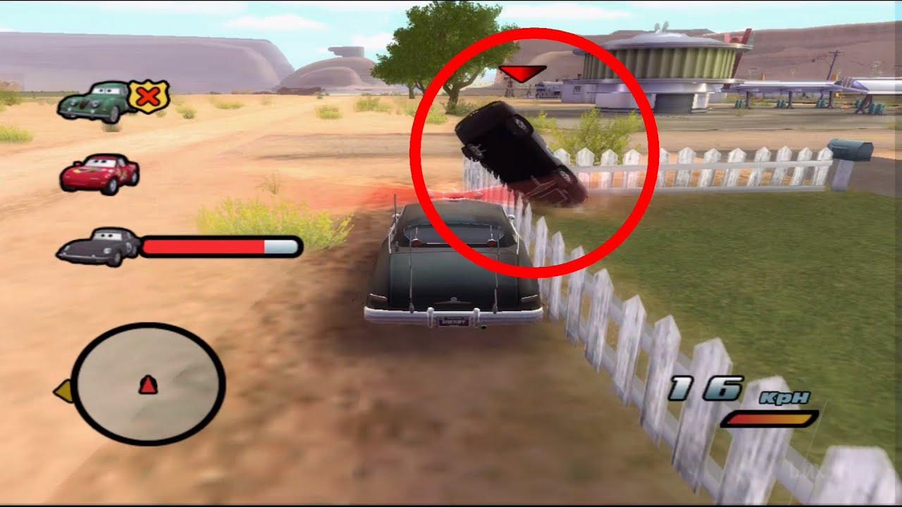 CARS SHERIFF'S HOT PURSUIT (1ST LEVEL) 🎮 PS2 HD GAMEPLAY YouTube