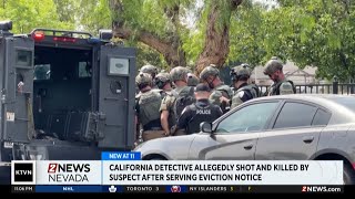 California detective shot and killed while serving eviction notice