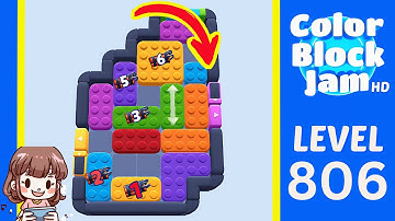 Color Block Jam Level 806 Solution Walkthrough
