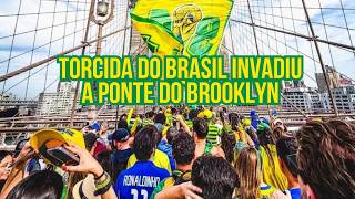 CAMINHADA HISTORICA DA TORCIDA DO BRASIL NA PONTE DO BROOKLYN
