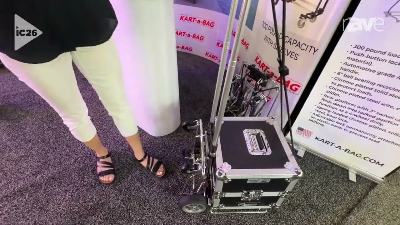 InfoComm 2026: Kart-A-Bag Demos Tri-Kart 800 Cart System