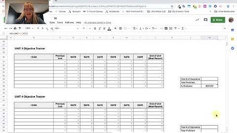 Google Sheets Objective Tracker