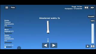 New Shepard meluncur melakukan misi MKA1 mode realistic di game Spaceflight simulator (SFS)