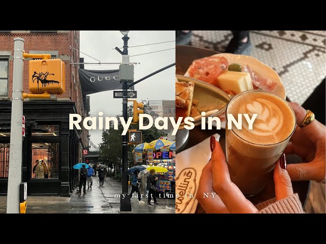 Travel vlog - NYC VLOG 🍎｜ny was crying and so was i 🌧️