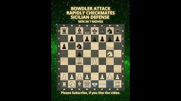 Bowdler Attack | Rapidly Checkmates | Sicilian Defense | Chess Openings | Chess Tricks