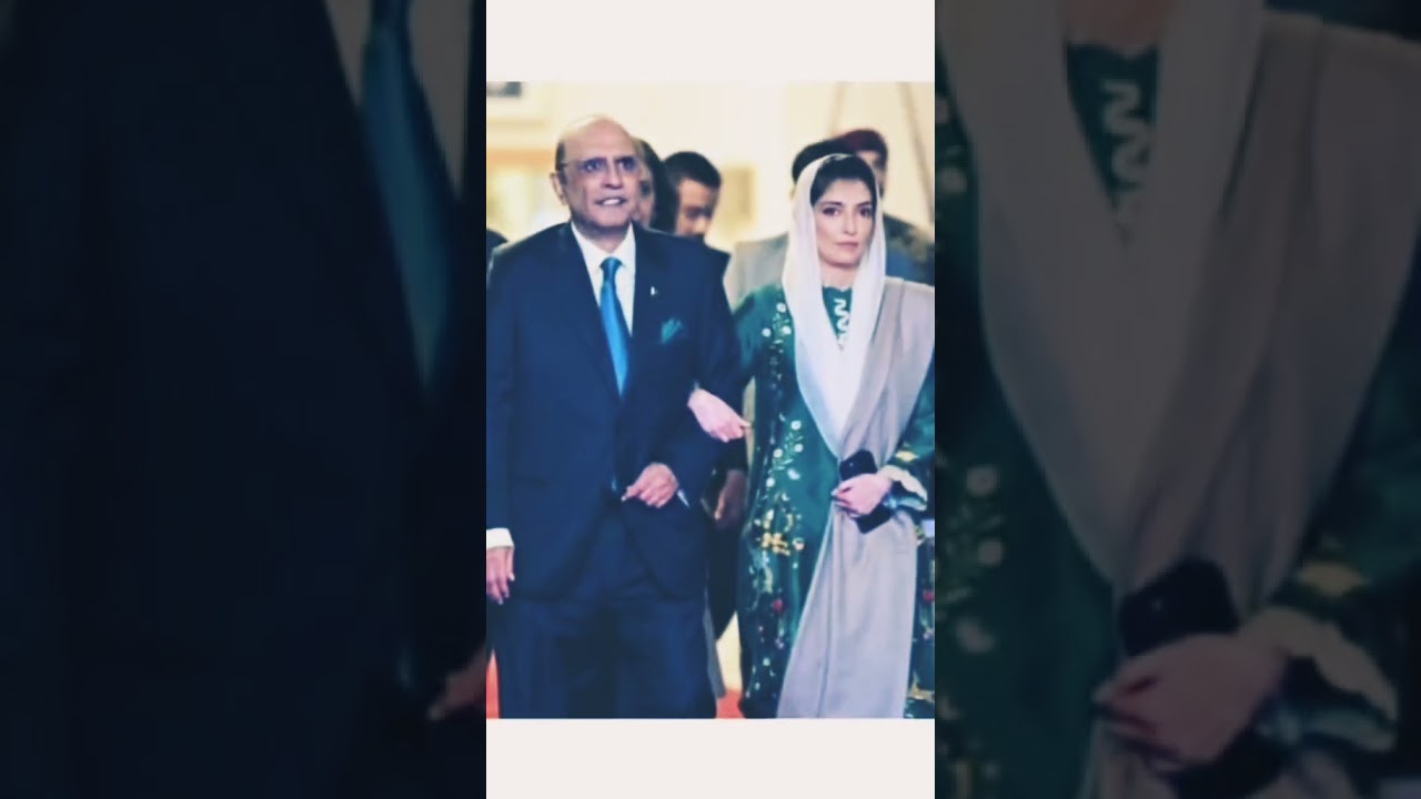 Aseefa Bhutto with president of Pakistan 