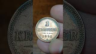 OESTERREICH Franz Josef 1 Kreuzer 1851A Wien Kupfer #coin #history #monedas #münze #geschichte