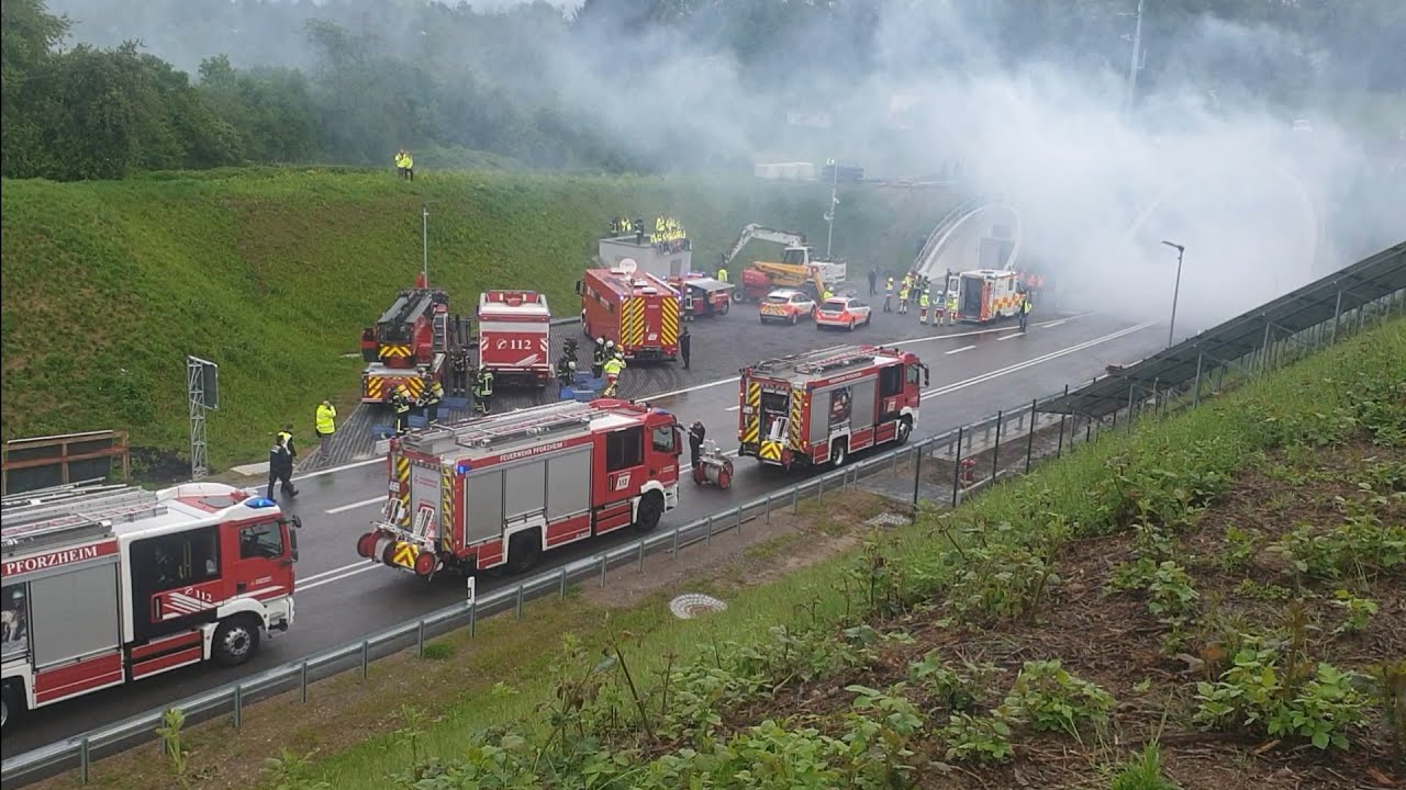 Pforzheim Einsatzübung im Arlinger Tunnel. 06.05.2024