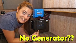 No Generator!!  How to CHARGE your battery Off Grid??  Expedition Truck Camper Build!