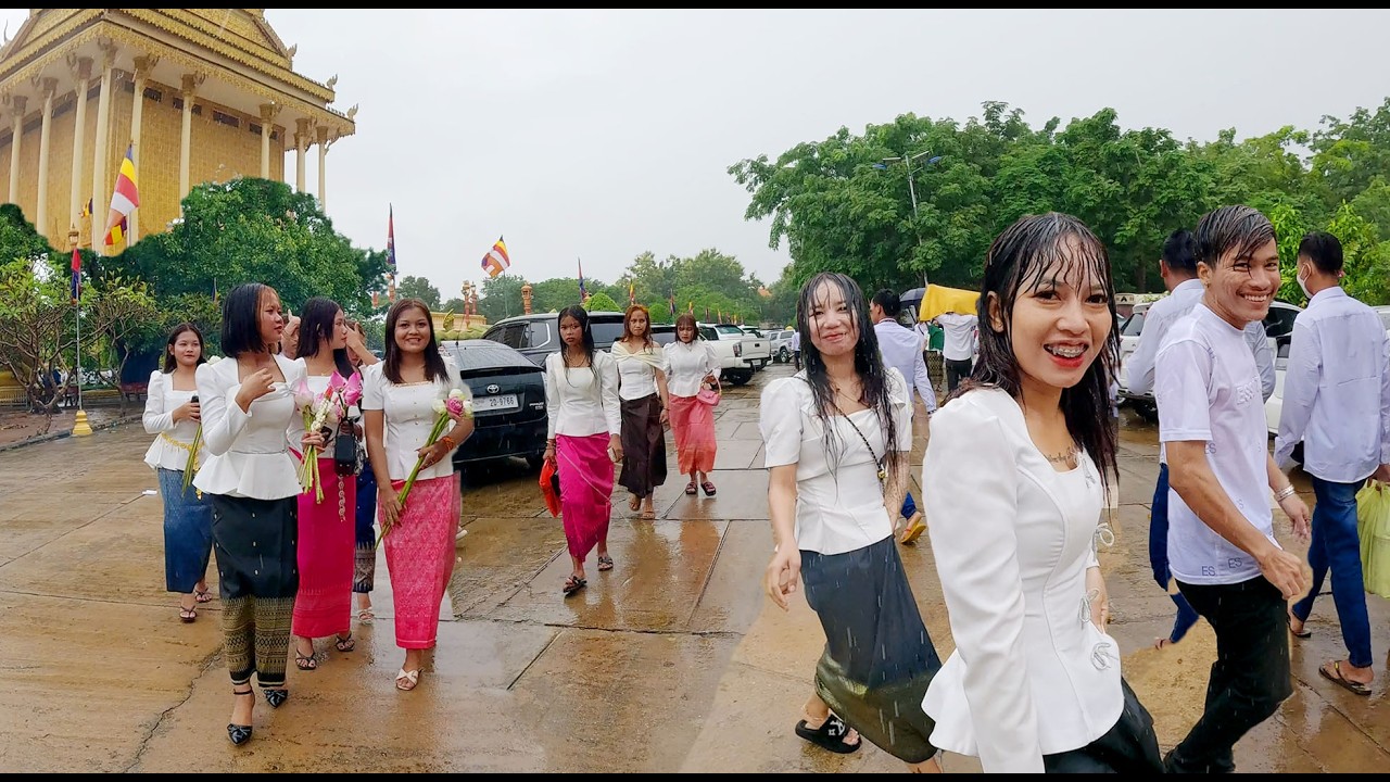 Cambodia Pchum Ben in Kandal Province, Khmer Traditional Dress, Culture, Street Food, & More