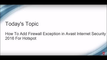 How to allow apps by firewall in Avast Internet Security 2016