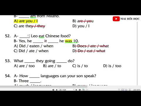 Video [26] - Bậc A2 - Bài 1 (P3) - Hội thoại giao tiếp -... - YouTube