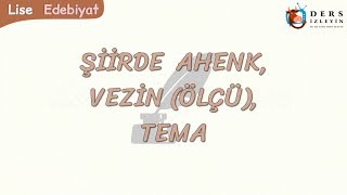Şi̇i̇rde Ahenk, Vezi̇n Ve Tema
