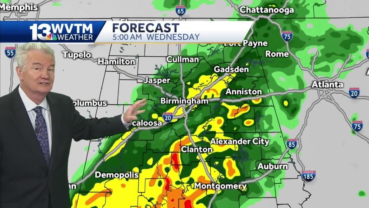 Rain showers into Wednesday morning ahead of a nice weekend - YouTube