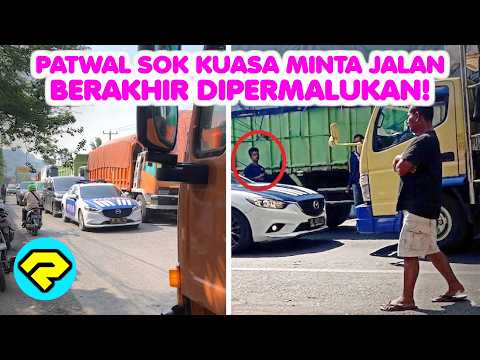 WHEN WILL YOU EVER LEARN? Insisting on Right of Way, Official Convoy Blocked by Truck Driver! thumbnail