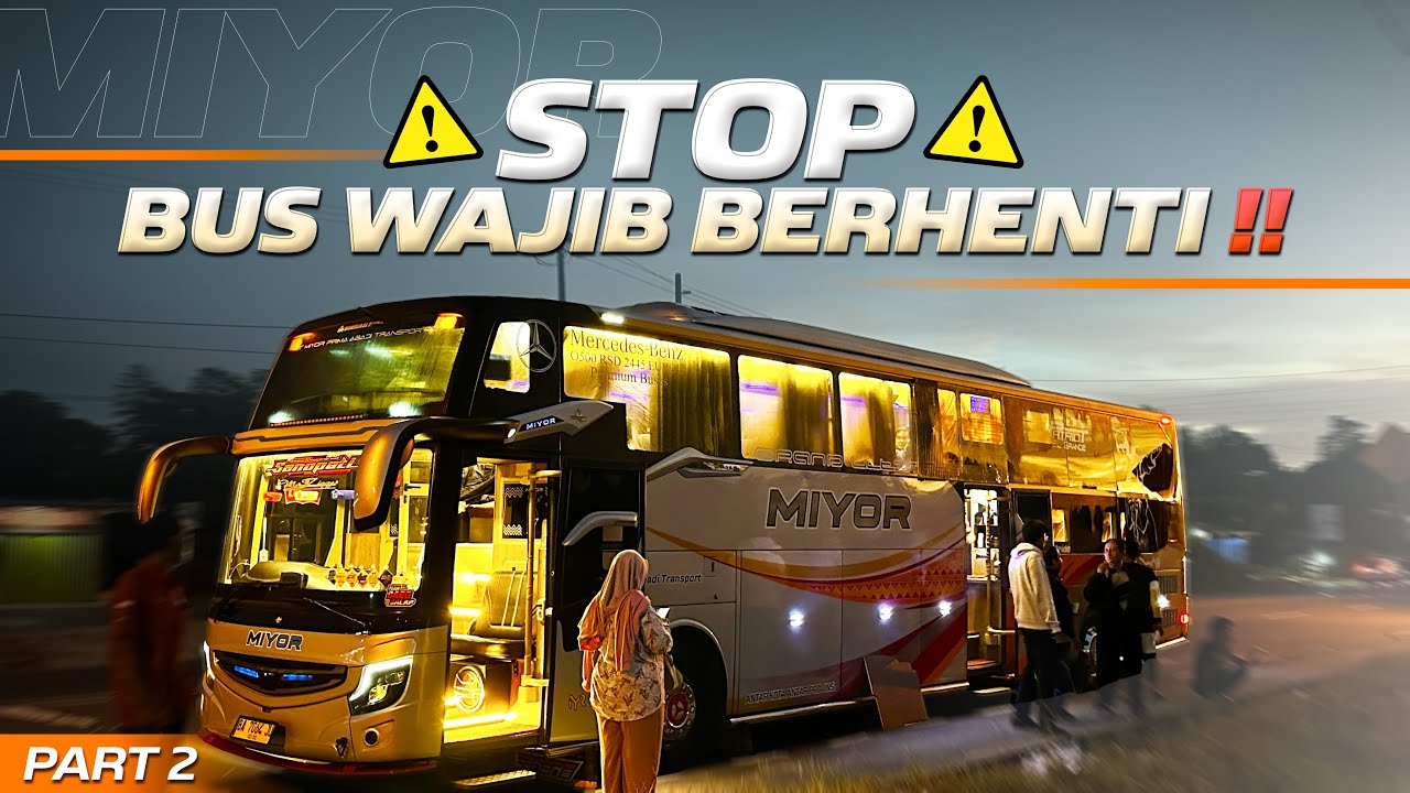 BANYAK PENUMPANG KEDINGINAN DI DALAM BUS🥶‼️Trip Padang - Jakarta with MIYOR President Class