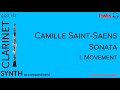 C. Saint Saens: Clarinet Sonate, 1st movement SYNTH accompaniment