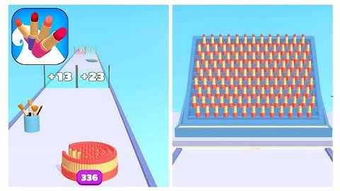 Lipstick Run Gameplay 💄👩‍❤️‍💋‍👨🌈💞All Levels Gameplay Android, ios