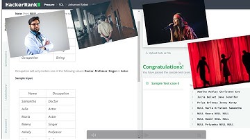 OCCUPATIONS Problem Hackerrank SQL Solutions Medium