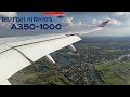  las vegas  london heathrow lhr  british airways airbus a3501000 full flight report