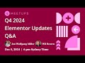 Q4 2024 Elementor Updates and Q&amp;A