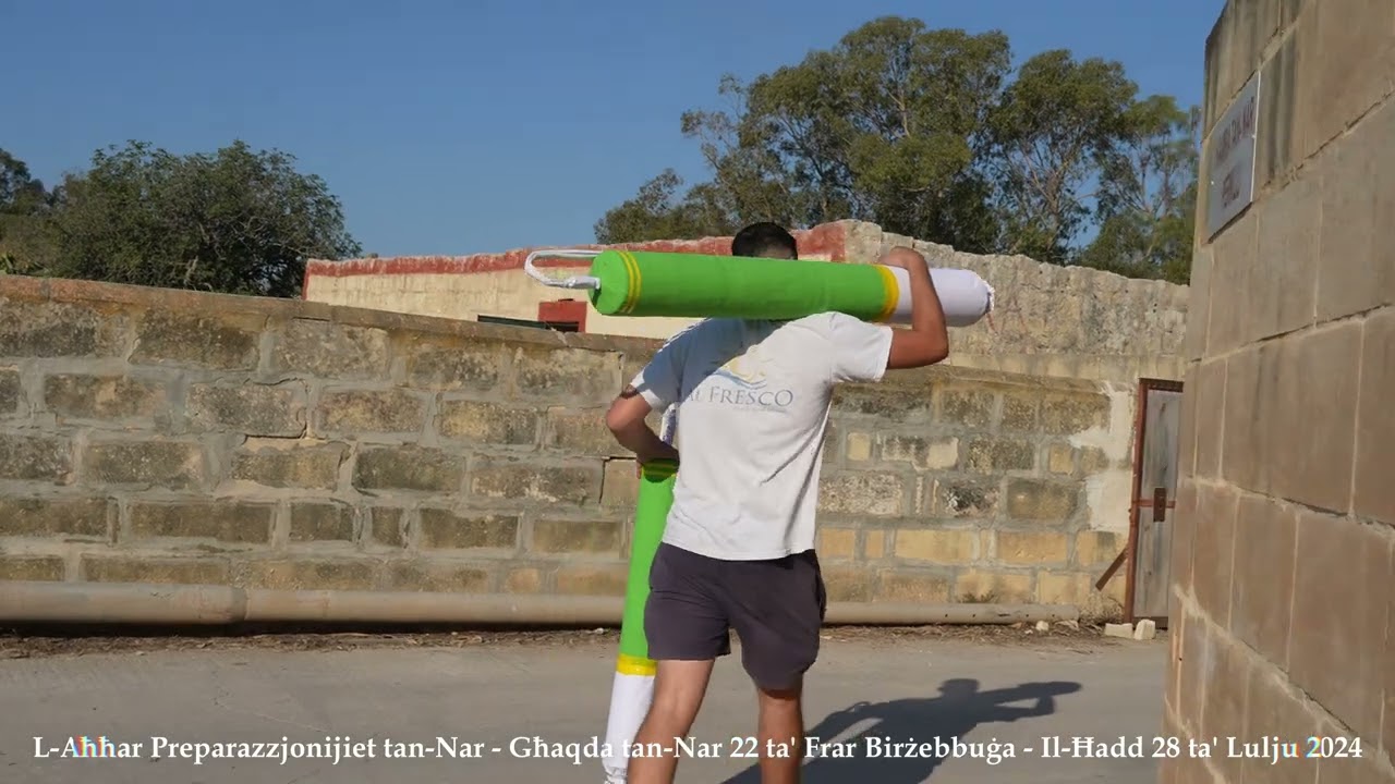 Preparazzjoni tan-Nar mill-Għaqda tan-Nar 22 ta' Frar Birżebbuġa għall-Festa ta' San Pietru 2024