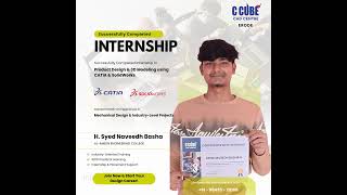 Best CAD Internship in Erode | CATIA &amp; SolidWorks | Product Design &amp; 3D Modeling | C Cube CAD Centre