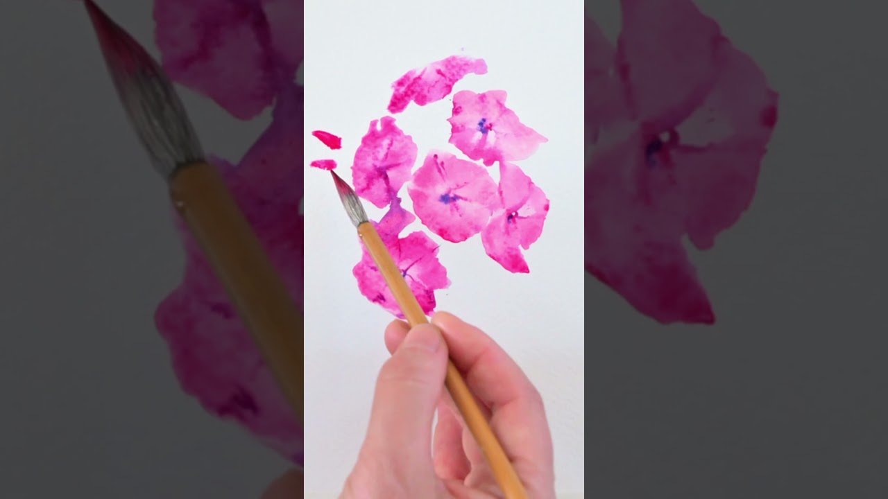 Watercolor Painting - How to Paint Flower  