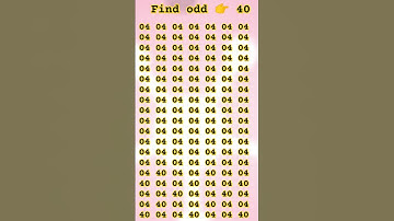 find odd number 👉 40# 99%log fall % #puzzle