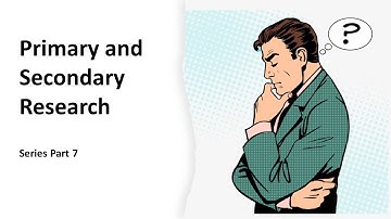 What is the difference between Primary and Secondary Research?!