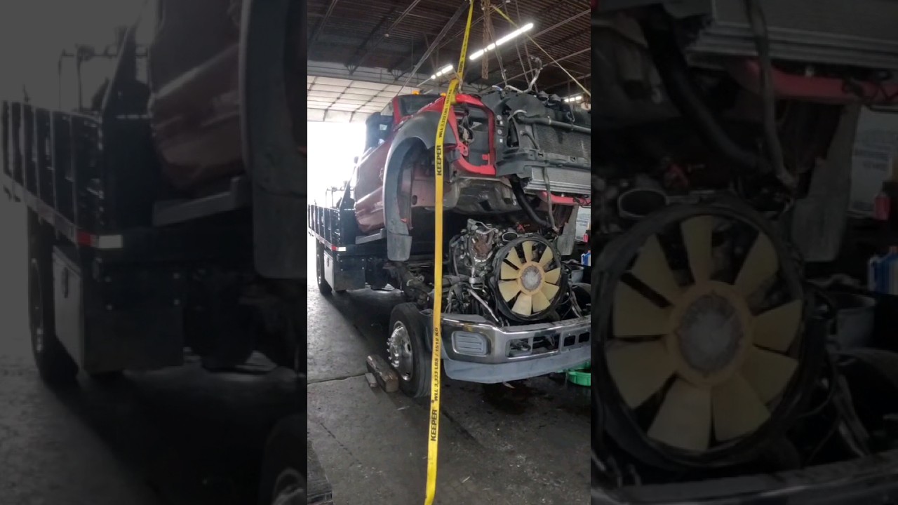 Ford f550 cab removal without a lift. 