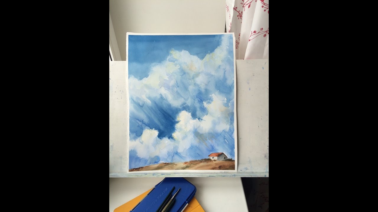 Рисуем облака маслом видео уроки