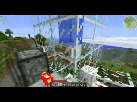 Emergency Pistons water escape shaft. Minecraft.