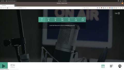 LibreTime 101: How to embed the Web Player & Calendar widget