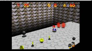 Super Mario 64: Castle Secret Stars - Vanish Cap Under the Moat 8 Red Coins