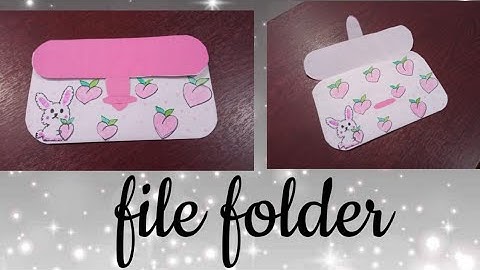 how to make mini file folder/DIY paper crafts idea/DIY mini file tutorial /DIY file folder...