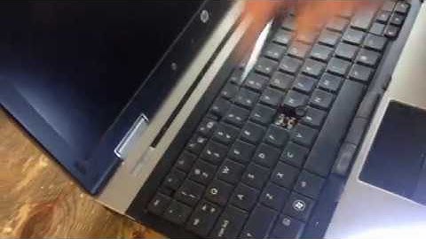 How to remove and install a keyboard in an HP Elitebook 8540p