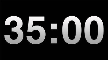 Timer 35 Minutes Timer Video Countdown Black Background