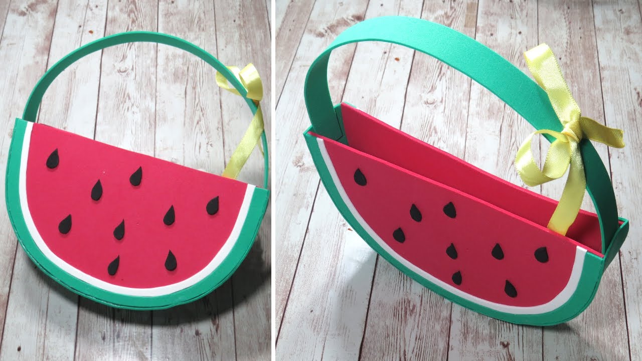 SACOLINHA MELANCIA DA MAGALI FÁCIL DE EVA