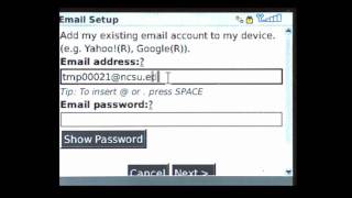 Google Apps @ NC State - Configuring Gmail for the BlackBerry Curve (83xx)
