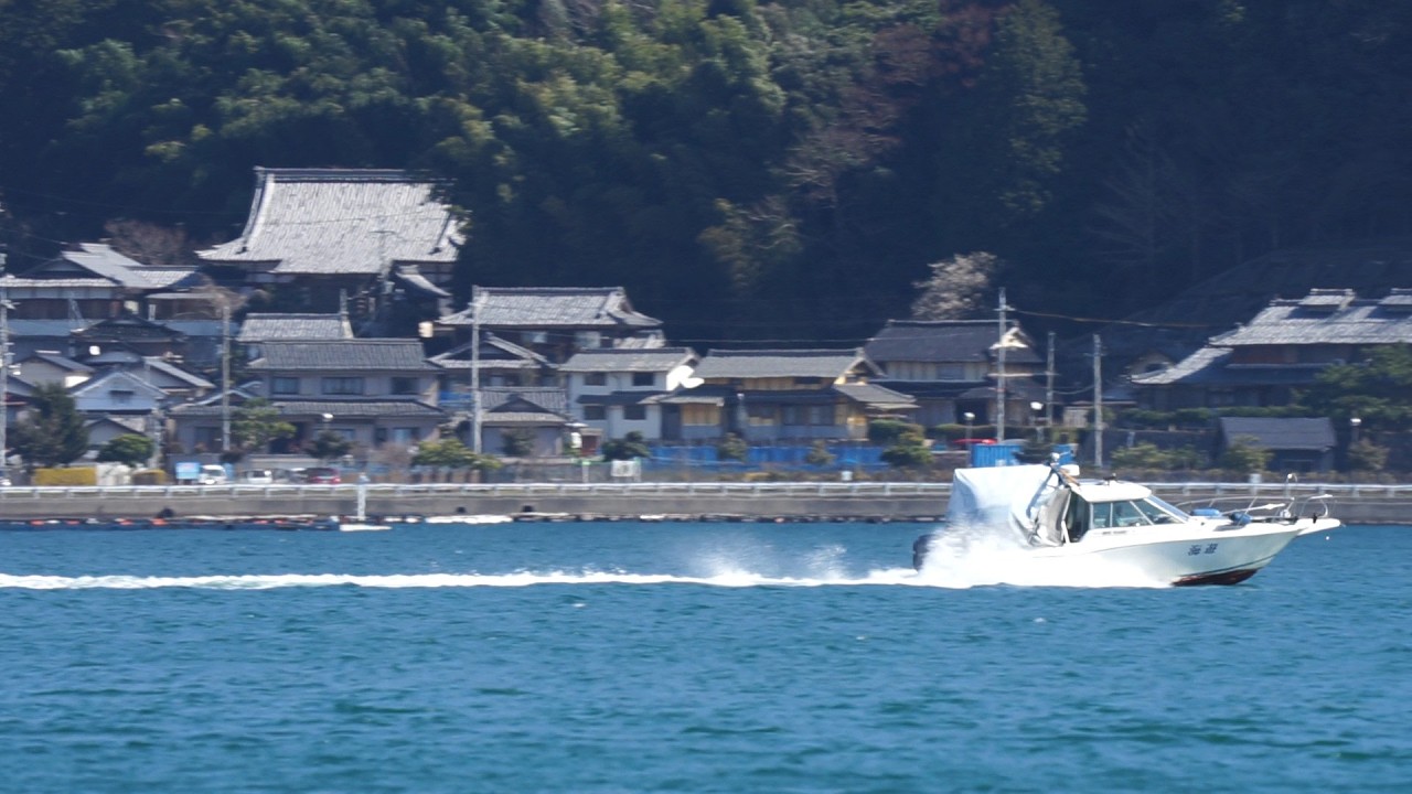 Pleasure Boat Fishing Boat Leisure Boat 舞鶴湾 航行 プレジャーボート 釣り船 レジャーボート