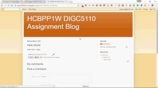 Digital Citizenship Assignment on Blogger