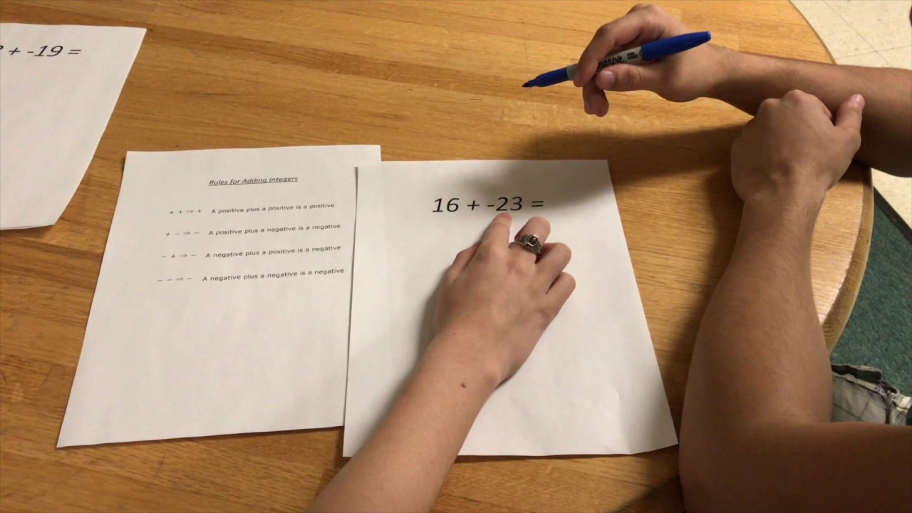 Adding Integers - YouTube