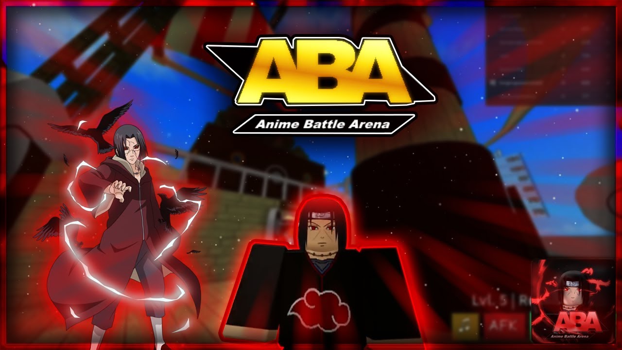 Itachi Showcase In Aba Anime Battle Arena Youtube - itachi naruto anime battle arena roblox