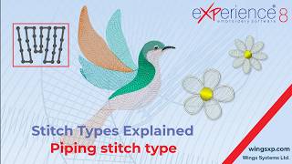 Understanding the Piping Stitch Type in Embroidery Design - Level Pilot - Operator