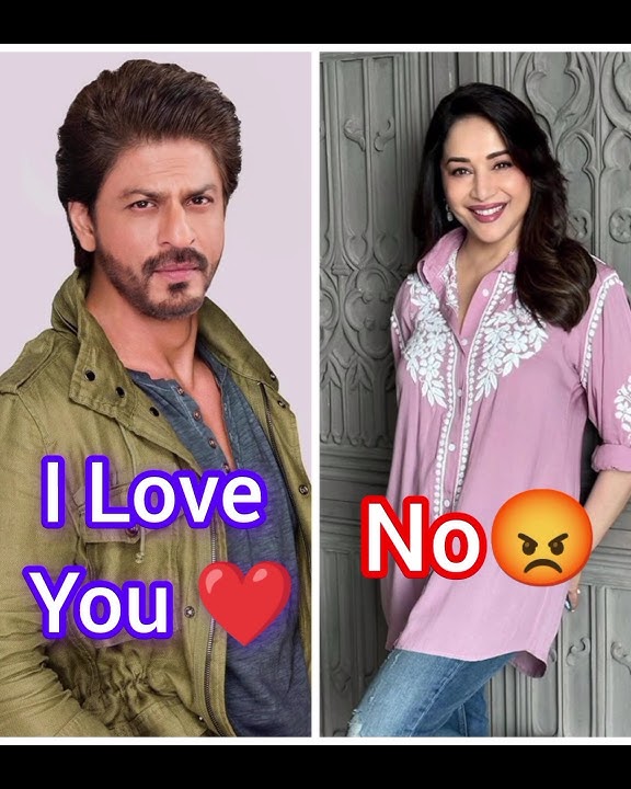 Madhuri Dixit ❤️☺️and Sharukh khan 🥰😊.#1million #bollywood #love #newvideo #shortsvideo #bollywood