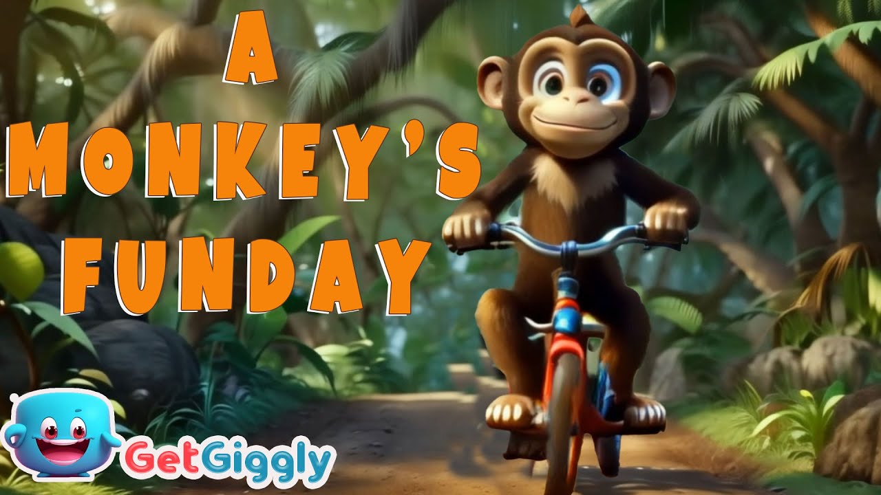 A Monkey's day| Monkey's Fun Activities for Kids| GetGiggly Nursery Rhymes and Kids Songs