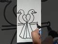 Beautiful Parrot Drawing 🦜 | Easy &amp; Simple Drawing for Kids#drawing #viral #parrotdrawing